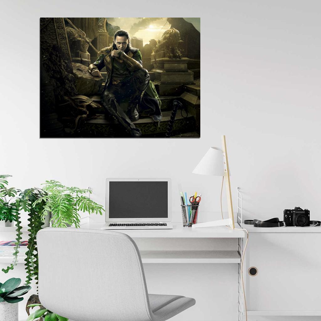 Thor 2 The Dark World Tom Hiddleston Loki Awesome Wall Art Print Poster