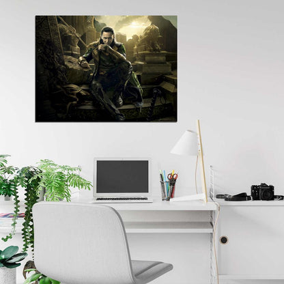 Thor 2 The Dark World Tom Hiddleston Loki Awesome Wall Art Print Poster