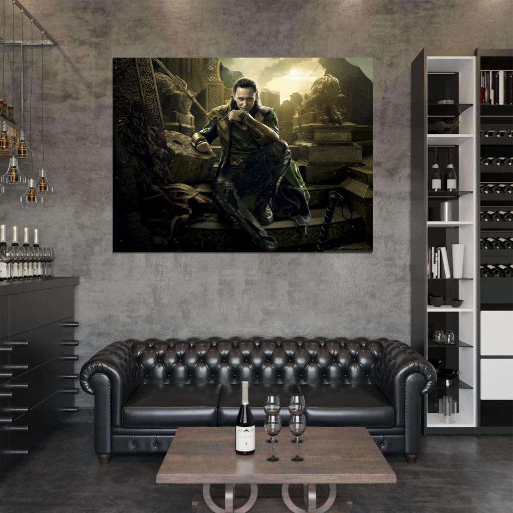 Thor 2 The Dark World Tom Hiddleston Loki Awesome Wall Art Print Poster