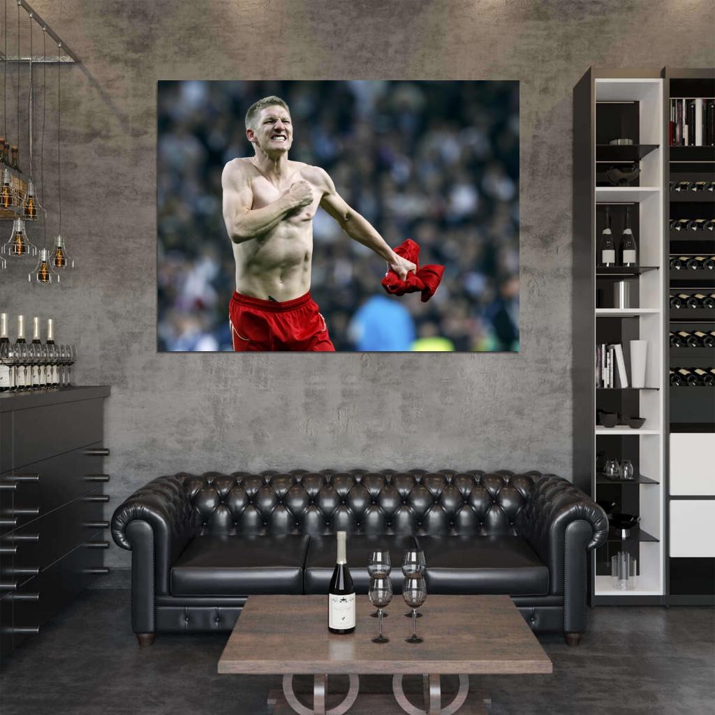 Bastian Schweinsteiger Munich Football Soccer Sport Wall Art Print Poster