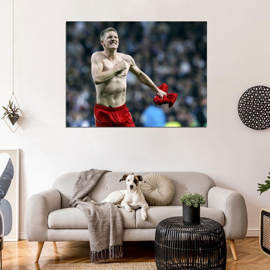 Bastian Schweinsteiger Munich Football Soccer Sport Wall Art Print Poster