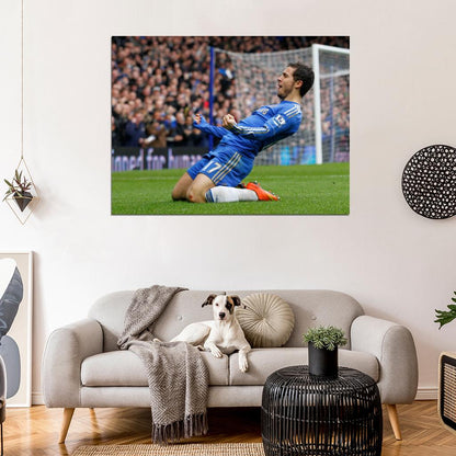 Eden Hazard Chelsea Football Soccer Sport Wall Art Print Poster