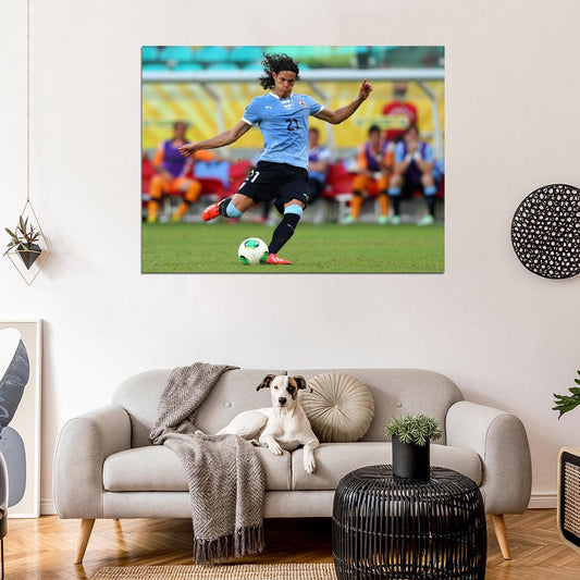 Edinson Cavani Paris Saint-Germain Uruguay Football Soccer Sport Wall Art Print Poster
