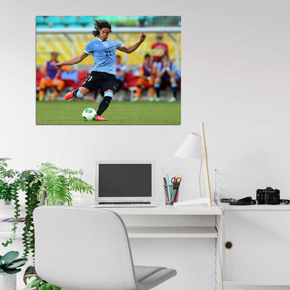 Edinson Cavani Paris Saint-Germain Uruguay Football Soccer Sport Wall Art Print Poster