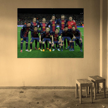 FC Club Team Squad Catalonia Spain Barca Football Soccer Sport Wall Art Print Poster