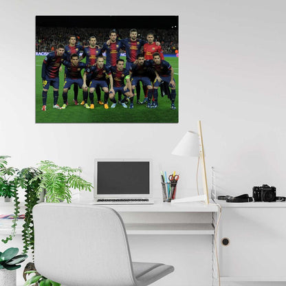 FC Club Team Squad Catalonia Spain Barca Football Soccer Sport Wall Art Print Poster