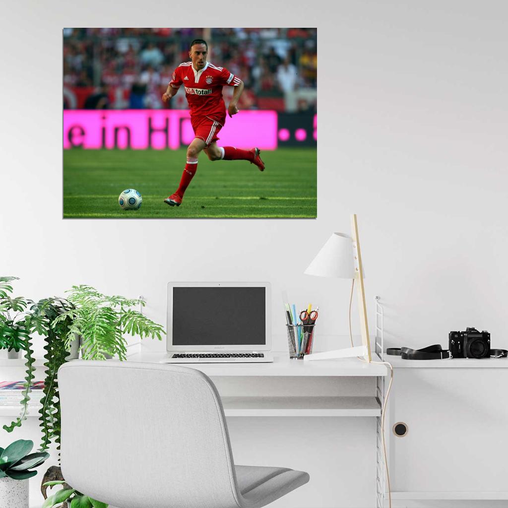 Franck Ribery Munich France Football Soccer Sport Wall Art Print Poster