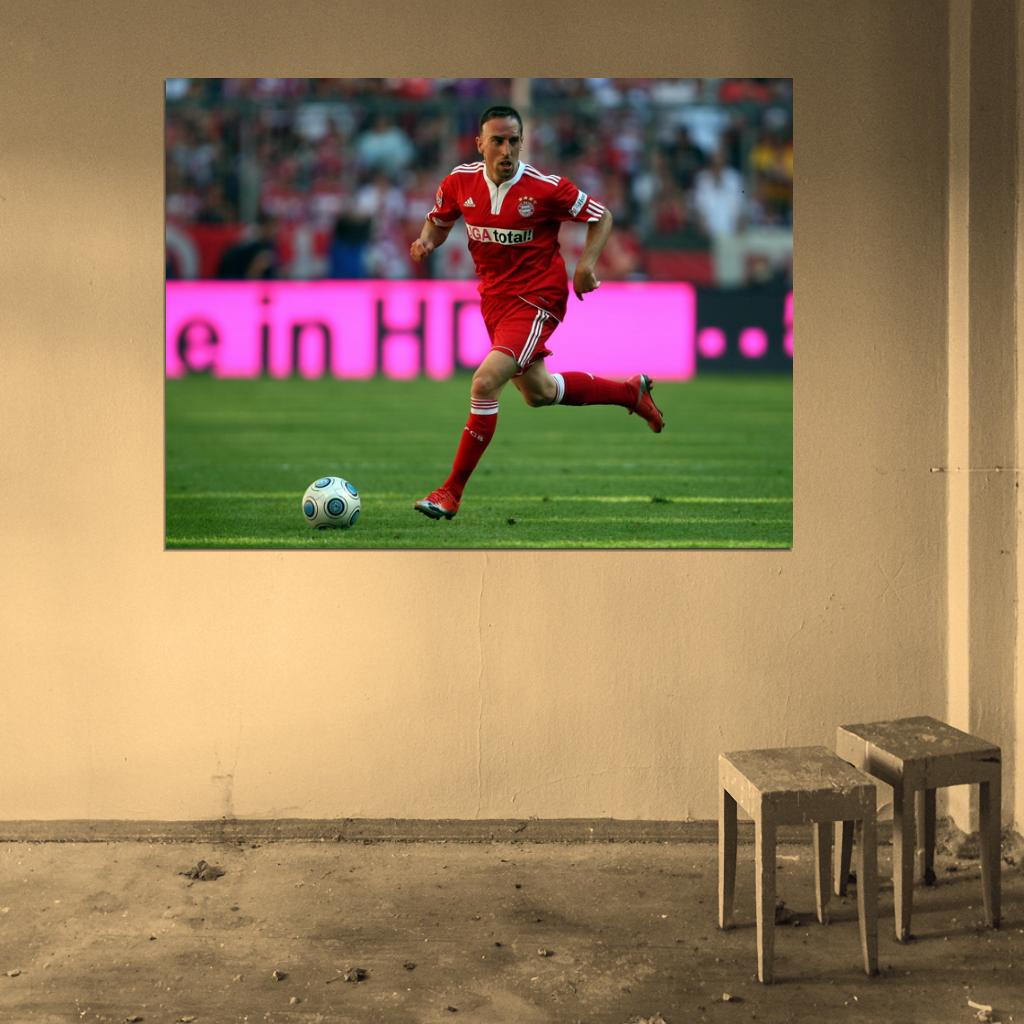 Franck Ribery Munich France Football Soccer Sport Wall Art Print Poster