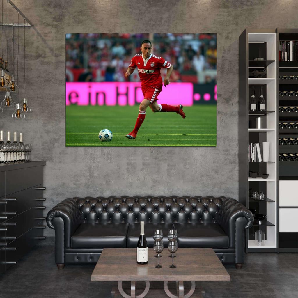 Franck Ribery Munich France Football Soccer Sport Wall Art Print Poster