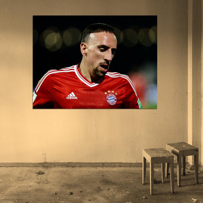Franck Ribery Scar Munich France Football Soccer Sport Wall Art Print Poster
