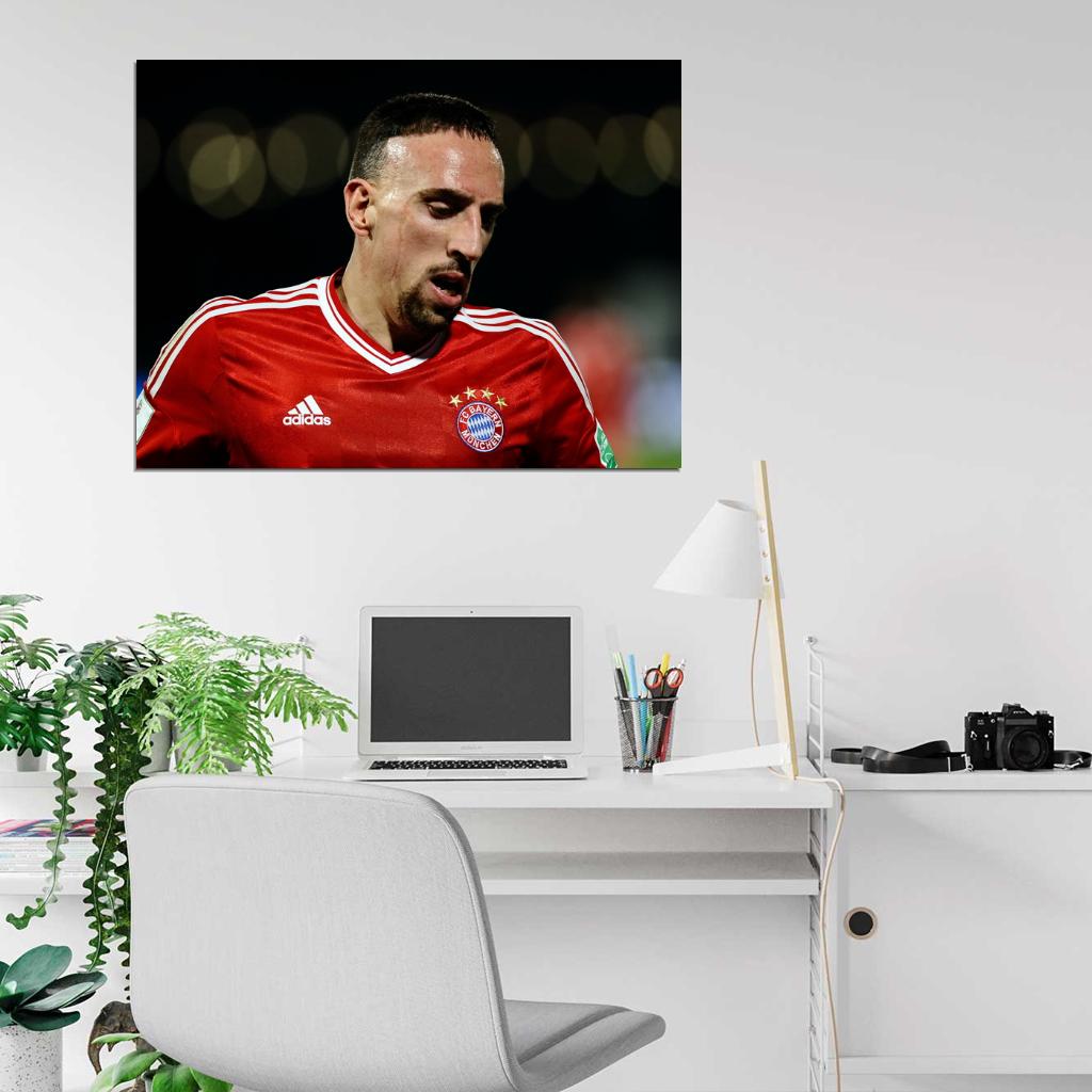 Franck Ribery Scar Munich France Football Soccer Sport Wall Art Print Poster
