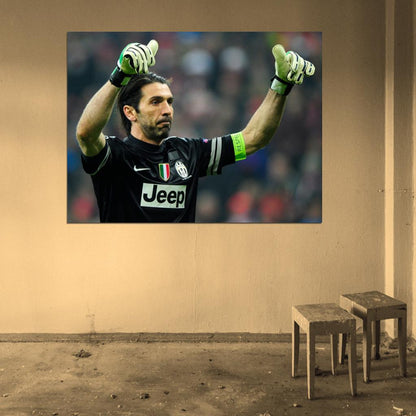 Gianluigi Buffon Gigi Goalkeeper Italy Football Soccer Sport Wall Art Print Poster