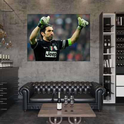 Gianluigi Buffon Gigi Goalkeeper Italy Football Soccer Sport Wall Art Print Poster