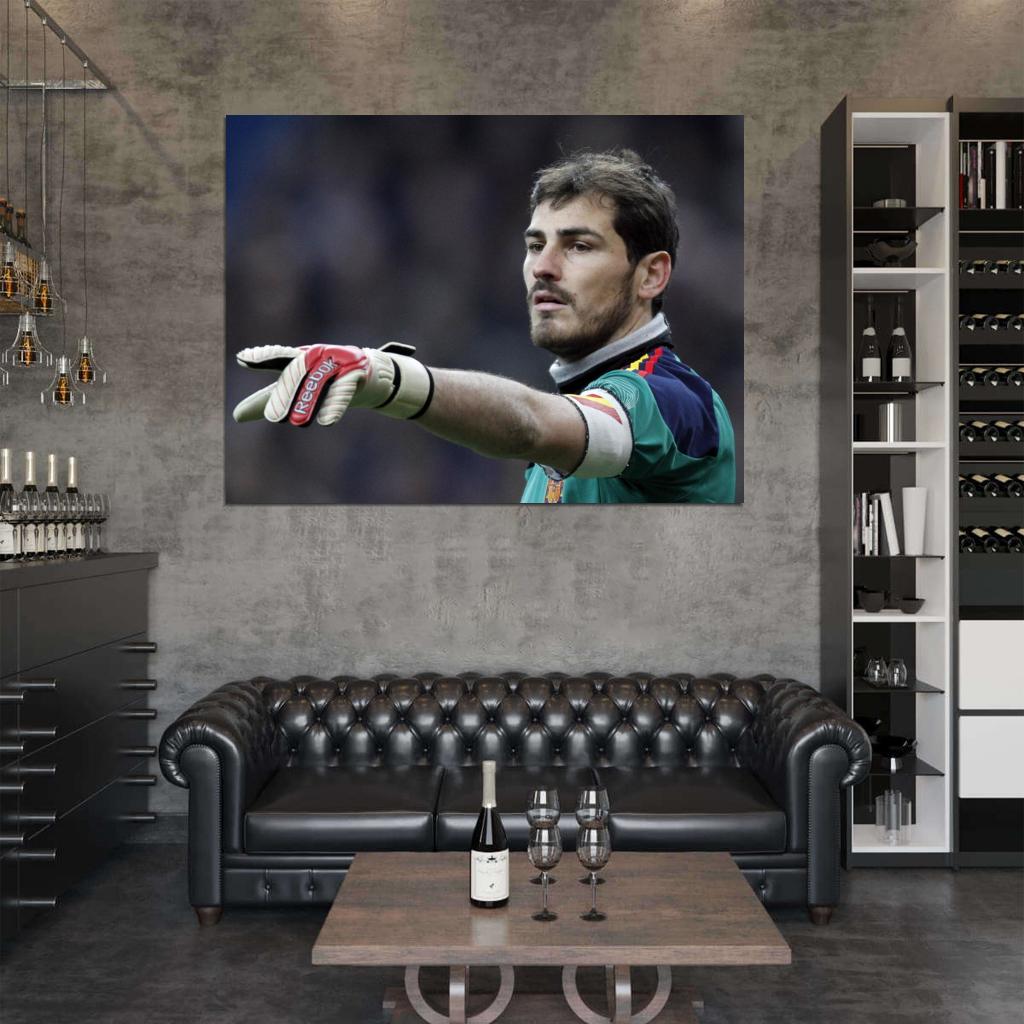 Iker Casillas Madrid Spain Goalkeeper Football Soccer Sport Wall Art Print Poster