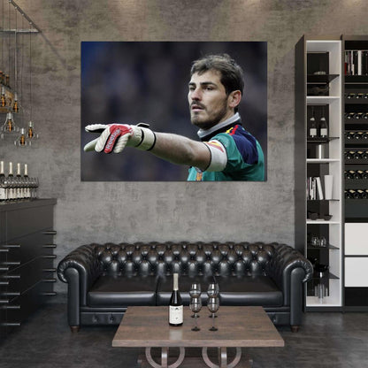 Iker Casillas Madrid Spain Goalkeeper Football Soccer Sport Wall Art Print Poster