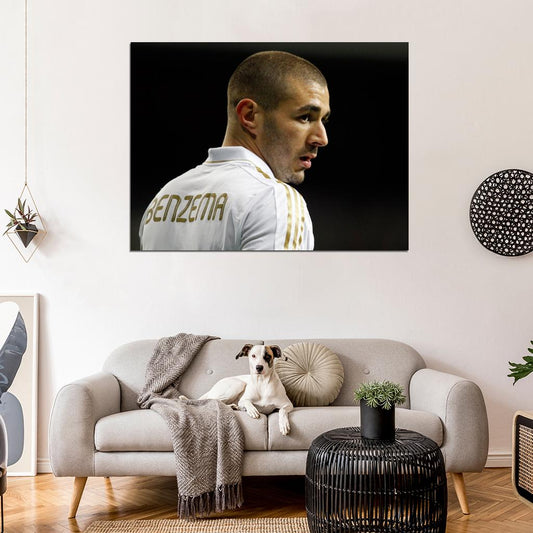 Karim Benzema Madrid France Football Soccer Sport Wall Art Print Poster