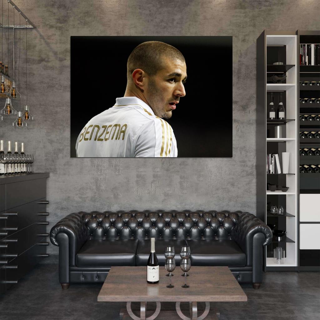 Karim Benzema Madrid France Football Soccer Sport Wall Art Print Poster