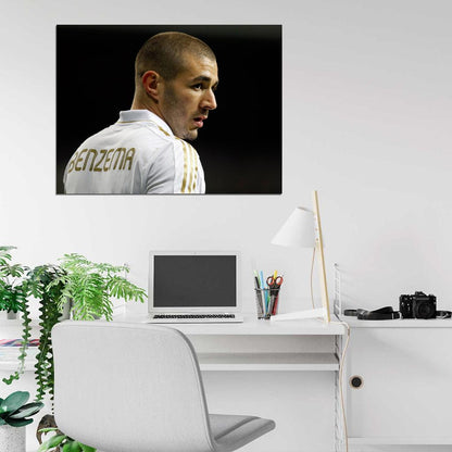 Karim Benzema Madrid France Football Soccer Sport Wall Art Print Poster