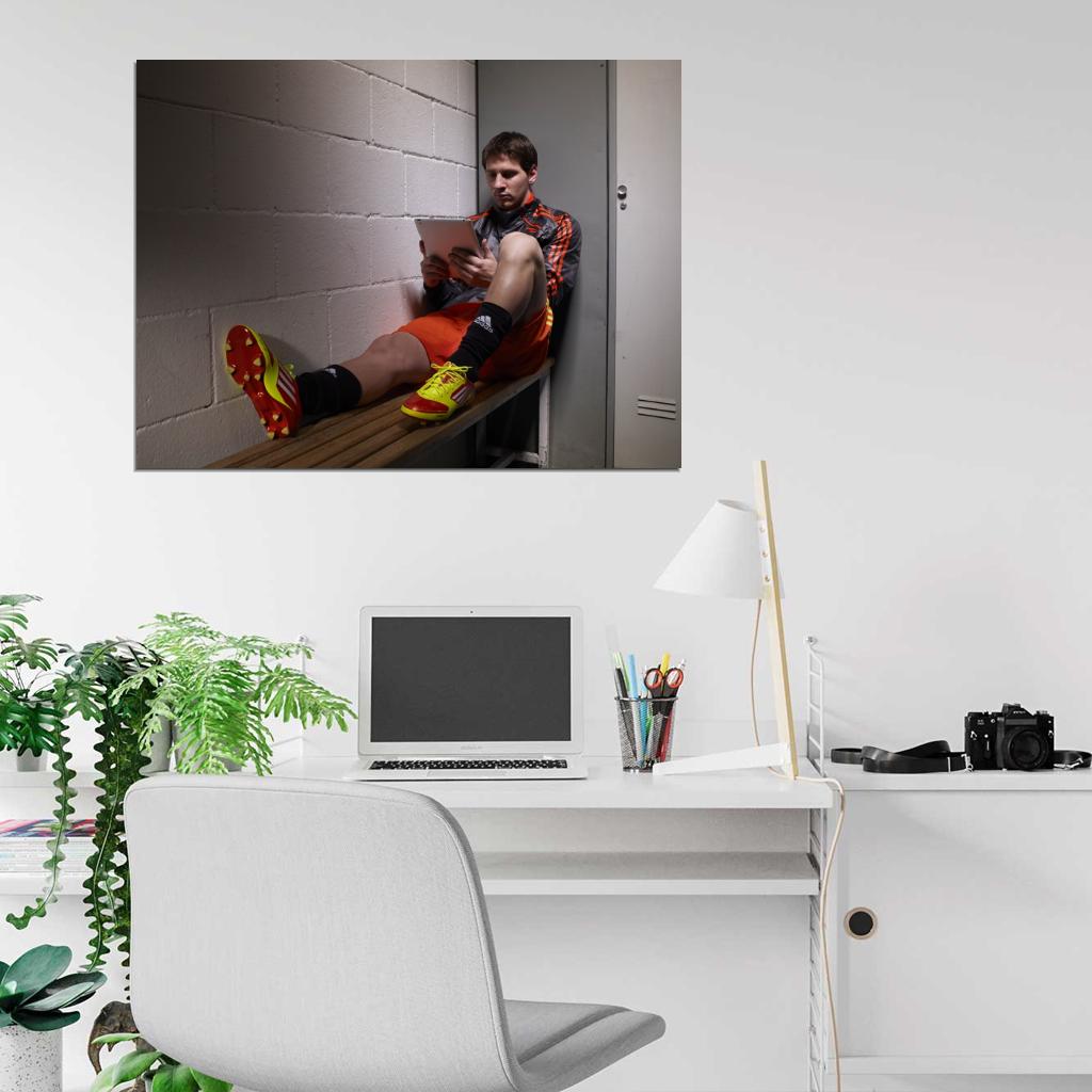 Leo Lionel Messi FC Argentina Football Soccer Sport Wall Art Print Poster