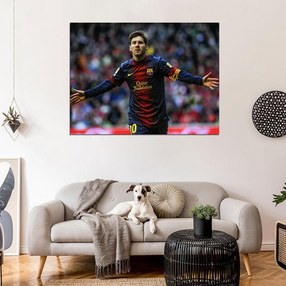 Lionel Leo Messi FC Argentina Football Soccer Sport Wall Art Print Poster