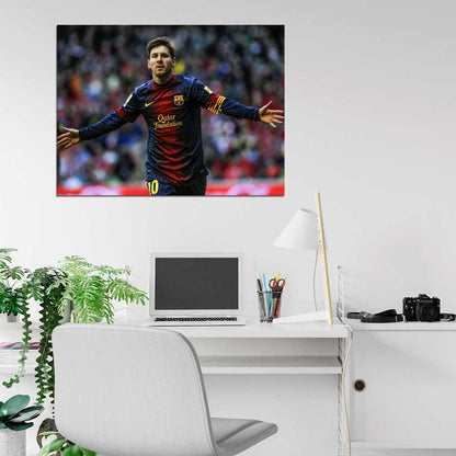 Lionel Leo Messi FC Argentina Football Soccer Sport Wall Art Print Poster