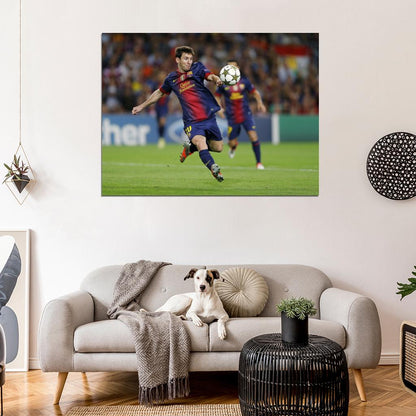 Lionel Messi Shot Ball FC Argentina Football Soccer Sport Wall Art Print Poster