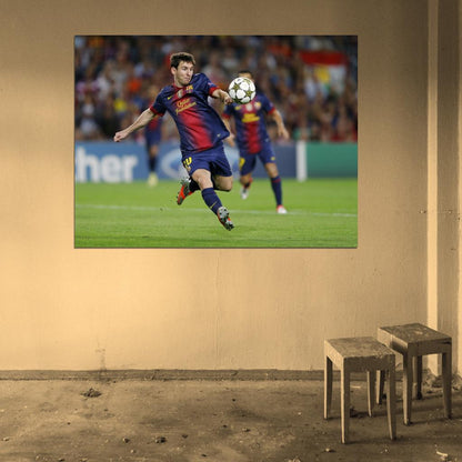 Lionel Messi Shot Ball FC Argentina Football Soccer Sport Wall Art Print Poster
