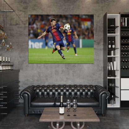 Lionel Messi Shot Ball FC Argentina Football Soccer Sport Wall Art Print Poster