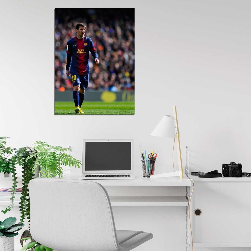 Lionel Messi FC Argentina Football Soccer Sport Wall Art Print Poster