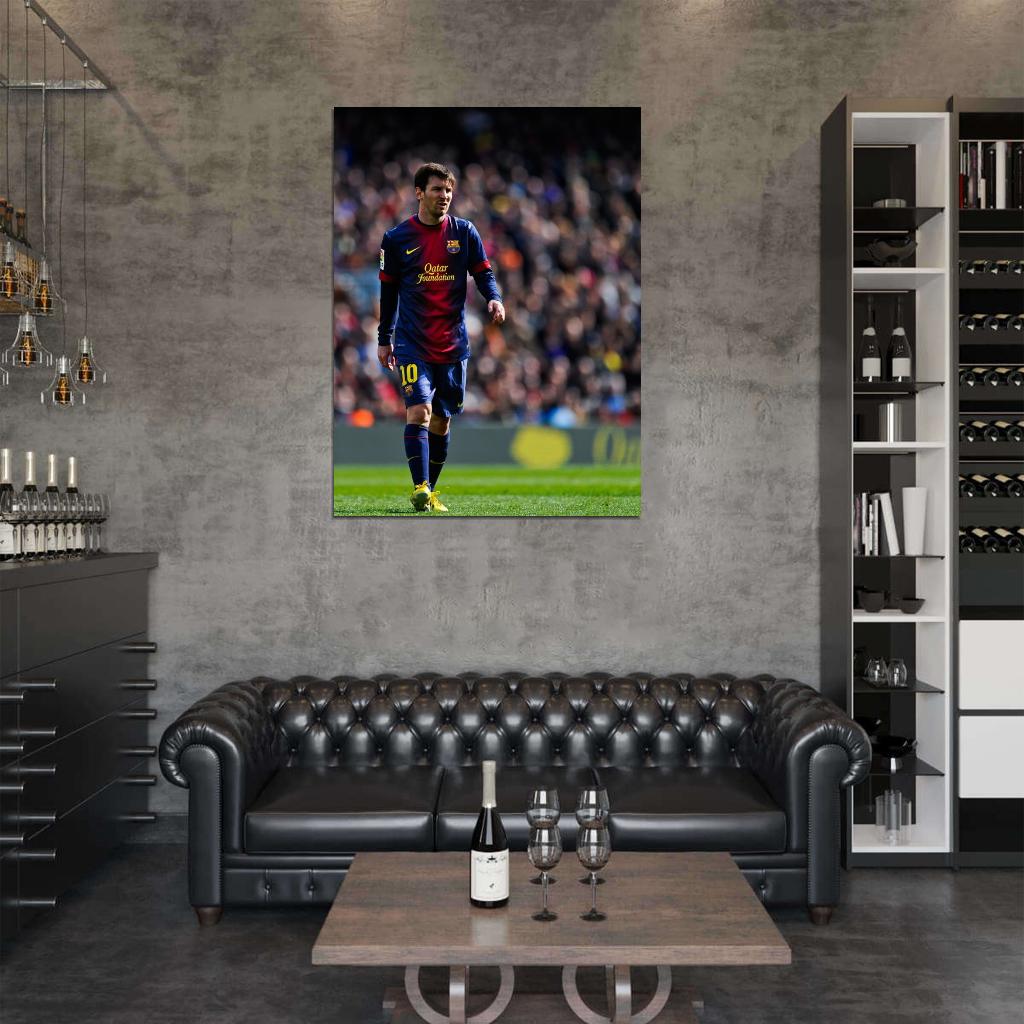 Lionel Messi FC Argentina Football Soccer Sport Wall Art Print Poster