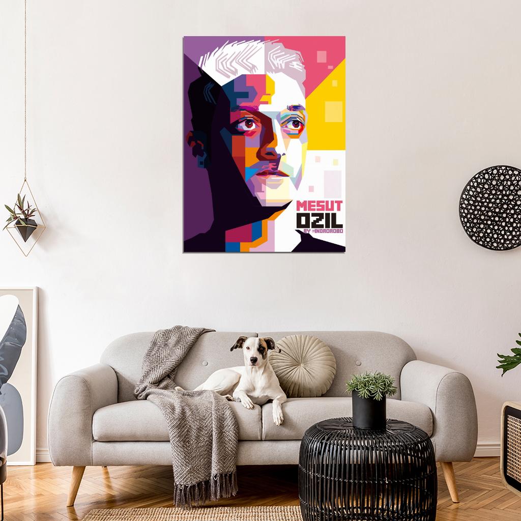 Mesut Ozil Madrid Germany Football Soccer Sport Wall Art Print Poster