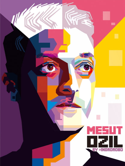 Mesut Ozil Madrid Germany Football Soccer Sport Wall Art Print Poster