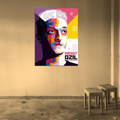 Mesut Ozil Madrid Germany Football Soccer Sport Wall Art Print Poster