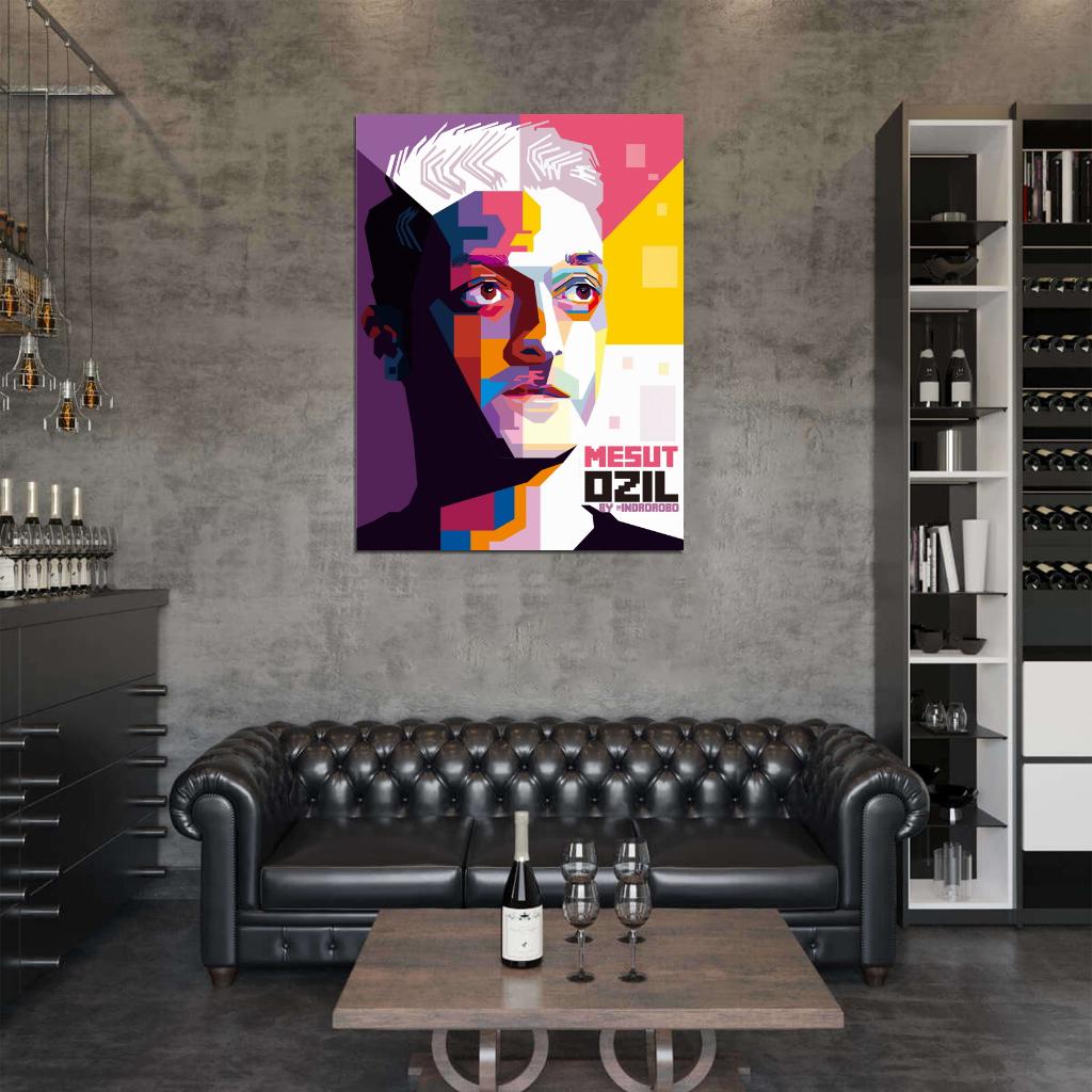 Mesut Ozil Madrid Germany Football Soccer Sport Wall Art Print Poster