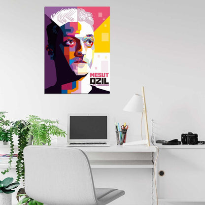 Mesut Ozil Madrid Germany Football Soccer Sport Wall Art Print Poster