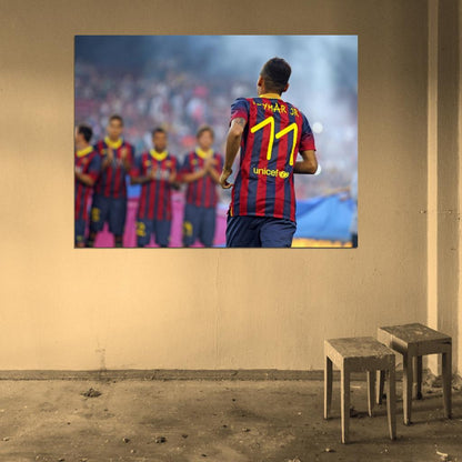 Neymar da Silva Santos Jr Brazil FC Football Soccer Sport Wall Art Print Poster