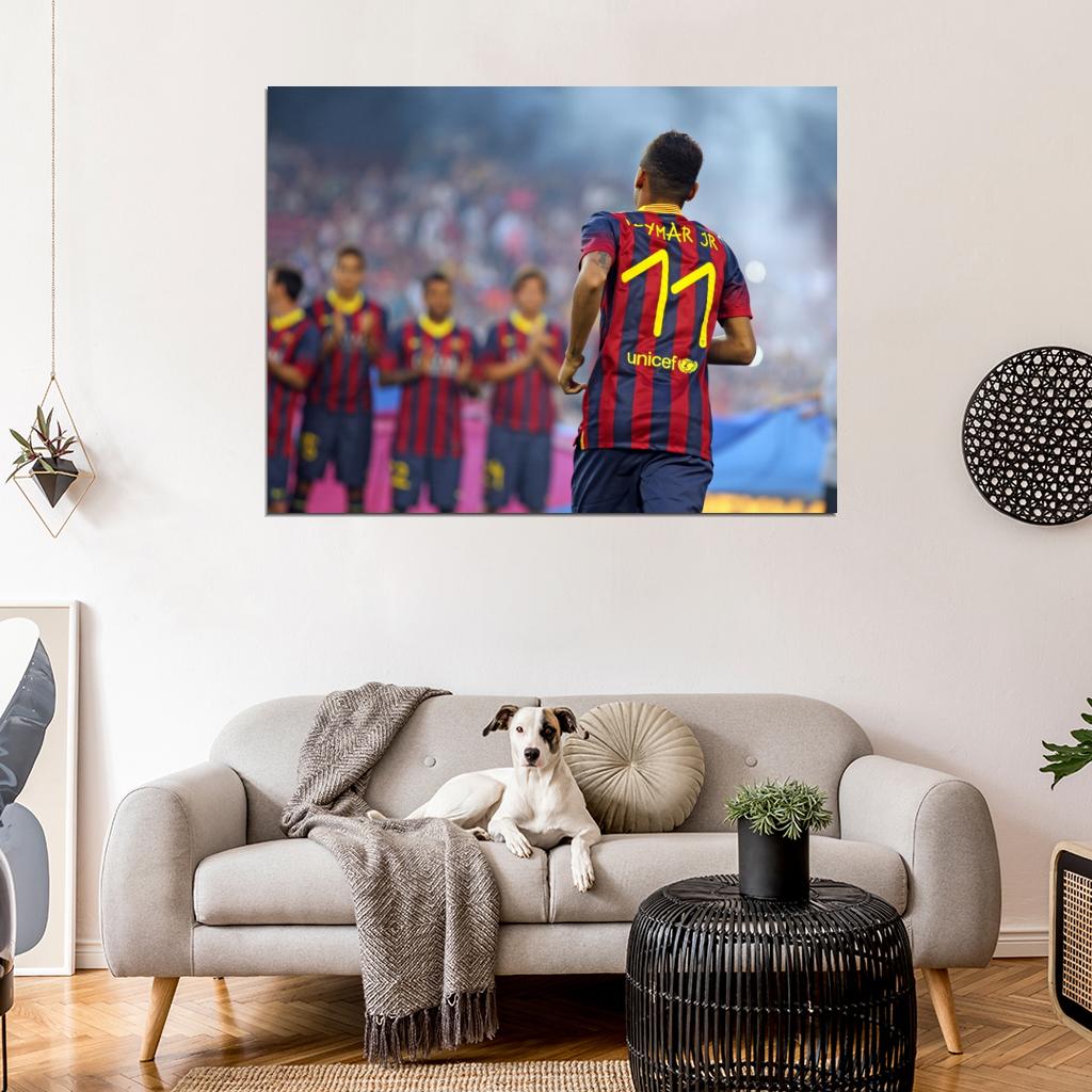 Neymar da Silva Santos Jr Brazil FC Football Soccer Sport Wall Art Print Poster