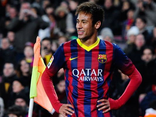 Neymar da Silva Santos Smile Brazil FC Football Soccer Sport Wall Art Print Poster