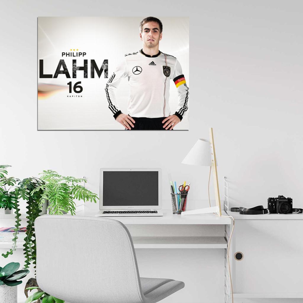 Philipp Lahm Munich Germany Football Soccer Sport Wall Art Print Poster
