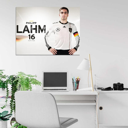 Philipp Lahm Munich Germany Football Soccer Sport Wall Art Print Poster