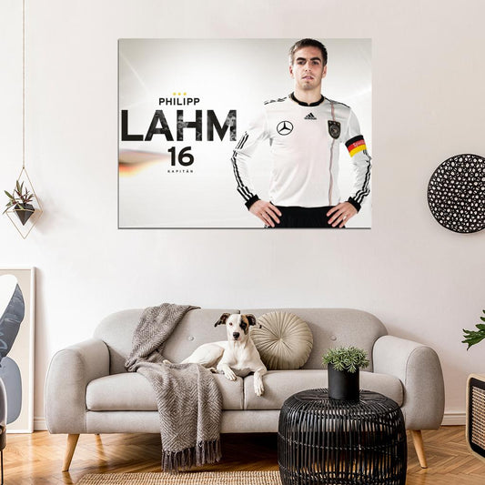 Philipp Lahm Munich Germany Football Soccer Sport Wall Art Print Poster