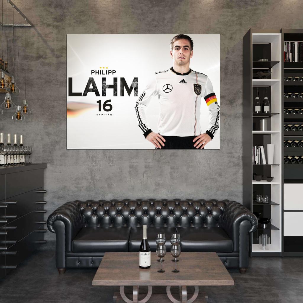 Philipp Lahm Munich Germany Football Soccer Sport Wall Art Print Poster