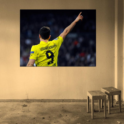 Robert Lewandowski Poland Football Soccer Sport Wall Art Print Poster