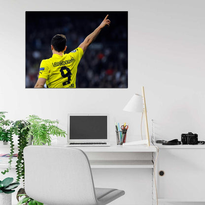Robert Lewandowski Poland Football Soccer Sport Wall Art Print Poster