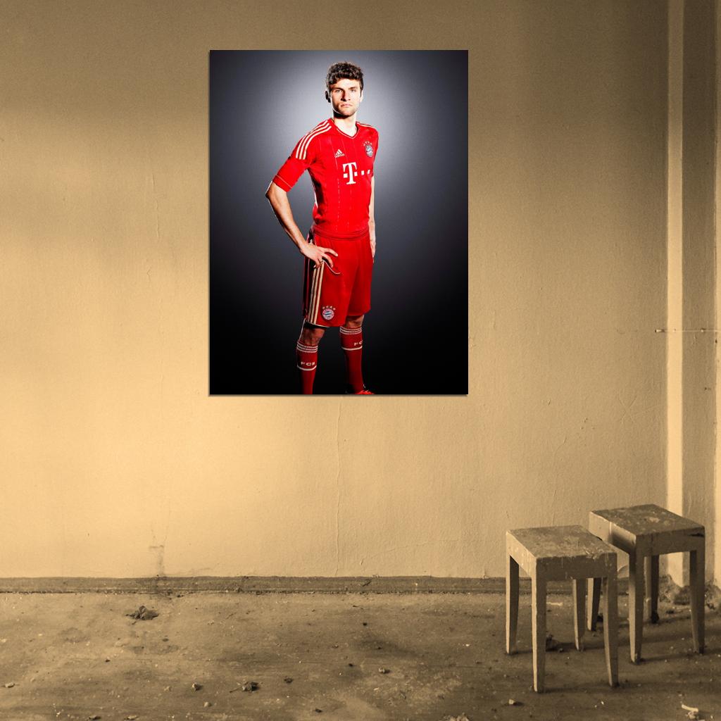 Thomas Muller Munich Germany Football Soccer Sport Wall Art Print Poster