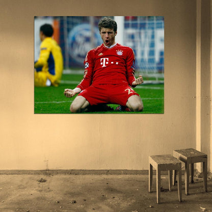 Thomas Muller Munich Germany Football Soccer Sport Wall Art Print Poster