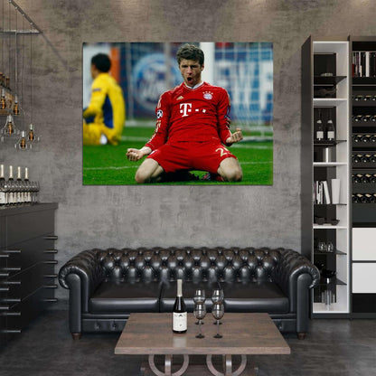 Thomas Muller Munich Germany Football Soccer Sport Wall Art Print Poster