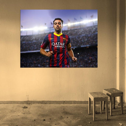 Xavi Xavier Hernandez Spain Football Soccer Sport Wall Art Print Poster