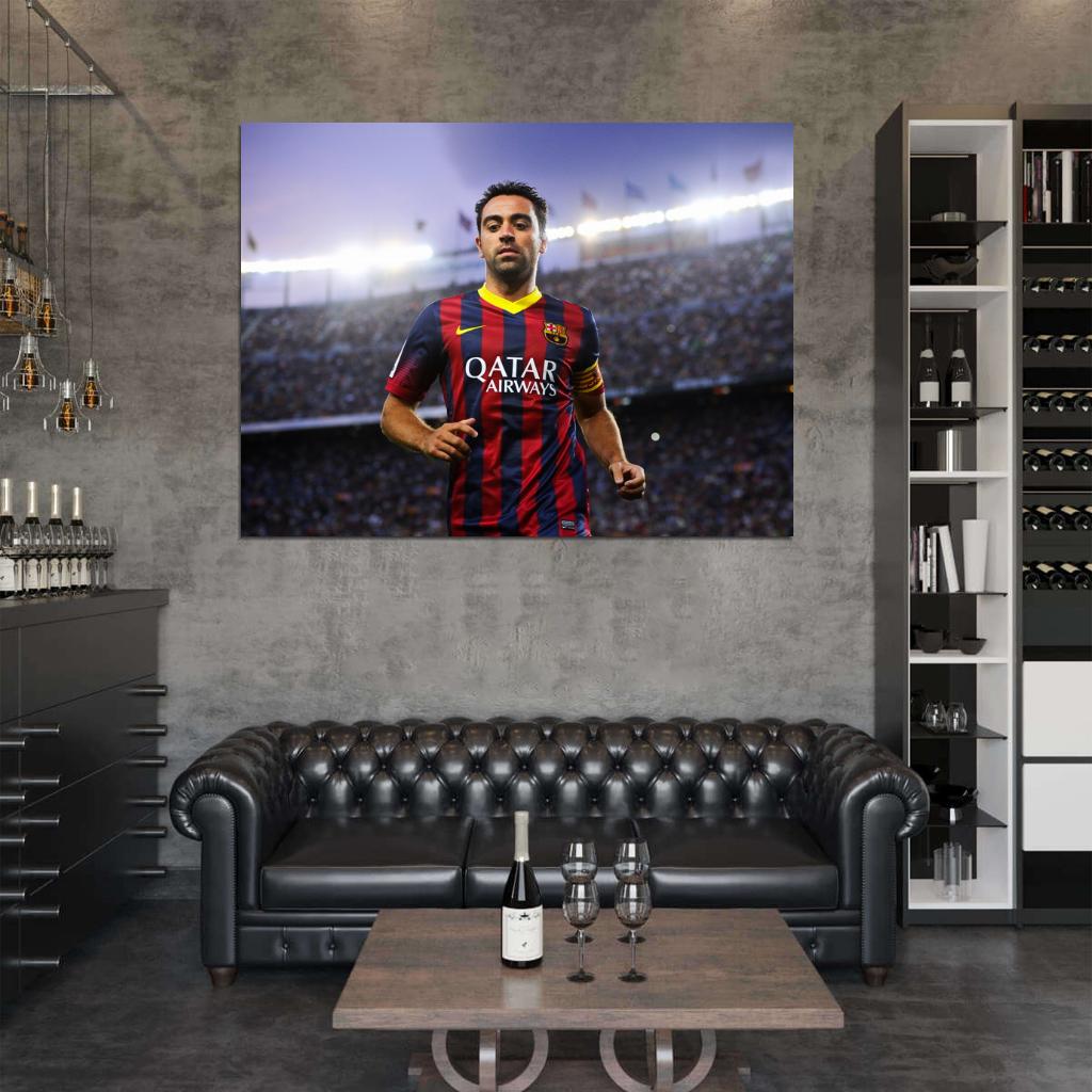 Xavi Xavier Hernandez Spain Football Soccer Sport Wall Art Print Poster