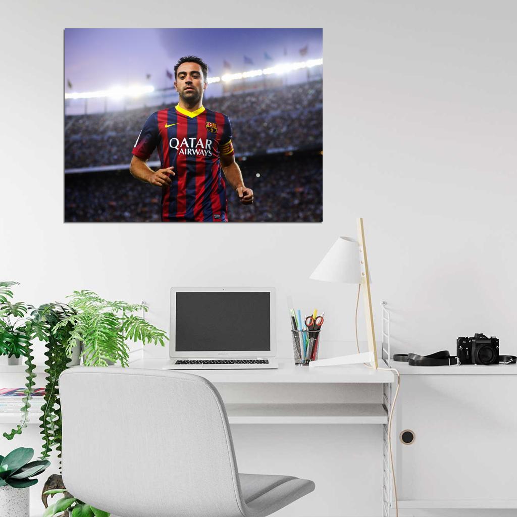 Xavi Xavier Hernandez Spain Football Soccer Sport Wall Art Print Poster